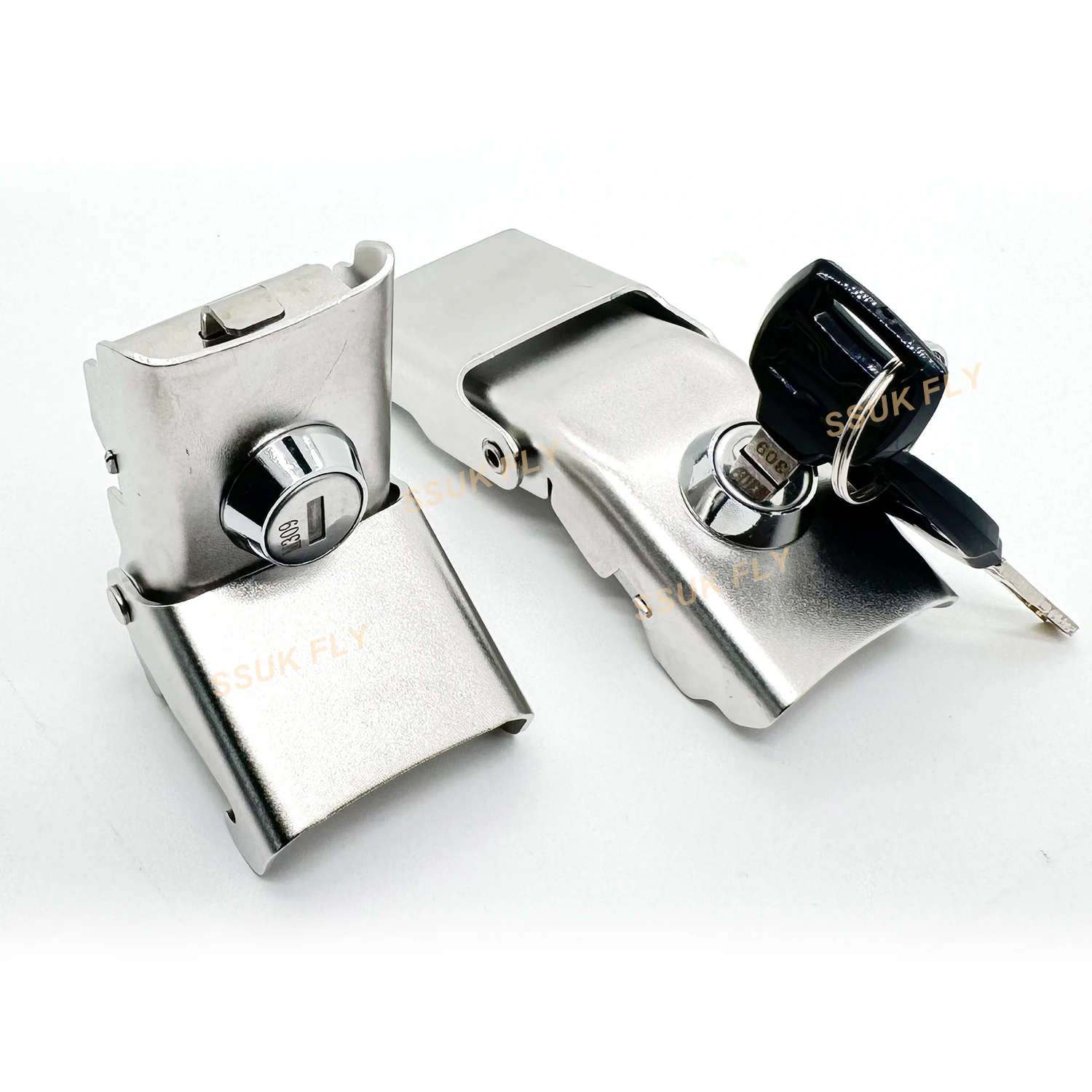 25L 32L 36L 45L 55L 65L 80L 100L Motorcycle Top Box Lock Rear Trunk Cylinder Core Tail Box 2 Keys Upper Lower Locks Accessories