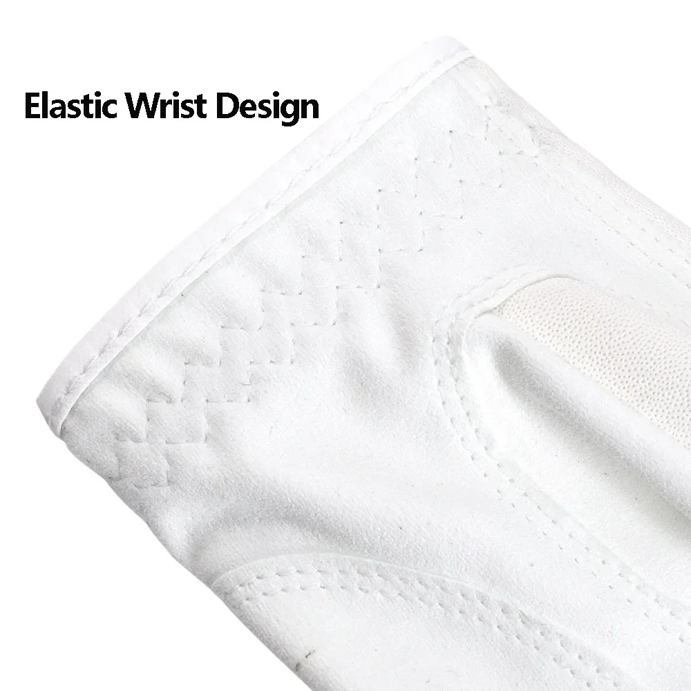 1Pc Professional Golf Glove Non-slip Soft Fabric Breathable Comfortable Golf Gloves Male Left Single High Quality White Gloves