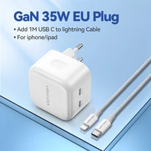 Vention GaN 35W Fast Charger USB Type C Charger For iPhone 14 13 Samsung iPad Switch QC 3.0 Quick Charge for Travel PD Charger 