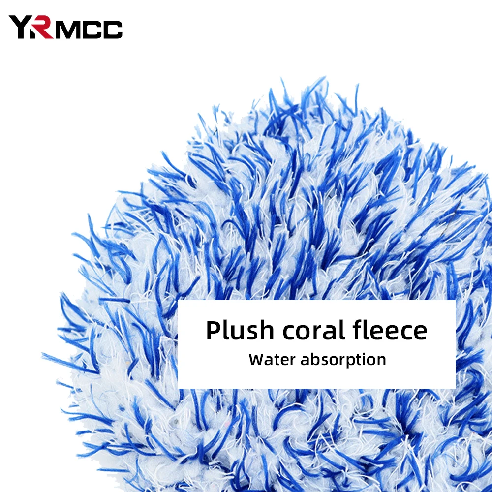 1Pc Microfiber Car Wash Glove Super Soft Thick Two-sided Detailing Pocket Auto Wheel Hub Rim Cleaning Mitt Car Wash Accessories