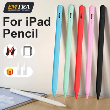 For Apple Pencil Stylus For iPad A16 Air 11 5 4 Pro 11th 13 12.9 M2 M3 M4 Pens 10 8 10th 9th Generation Mini 6 7 2025 Touch Pen
