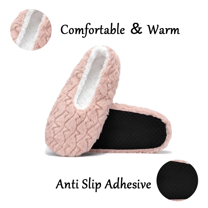 3 Paia Calzini Invernali Soffici Per Donna - Calzettoni Pelosi In Pile, Taglia Unica UK 3.5-7.5, Rosa/Kaki/Bianco
