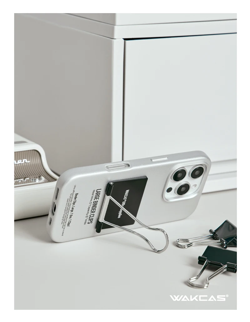 Wakcas Niche Design Leather Stand Folder Case for iPhone