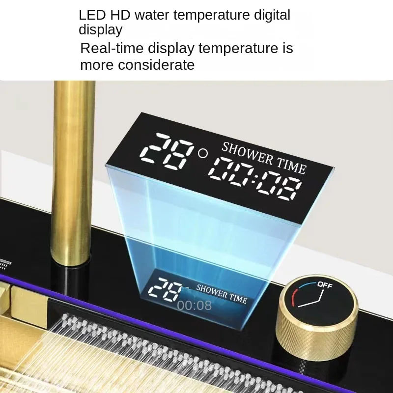 Gold Kitchen Sink Stainless Steel Sink Digital Vegetable Washing Basin, Atmosphere Light, Kitchen Large Single 75cmX46cm