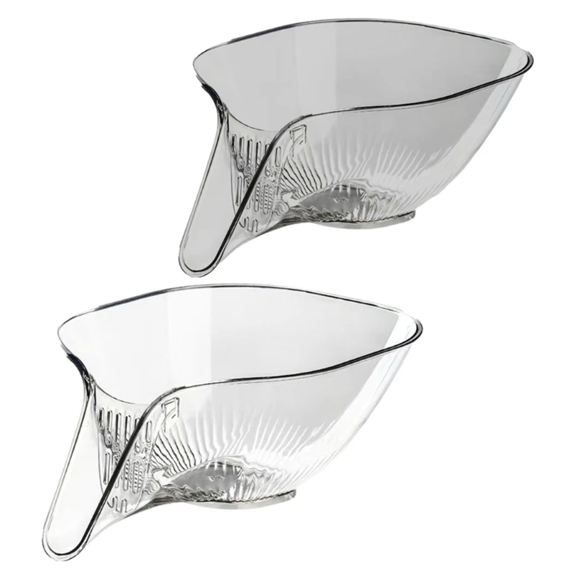 

Convenient Vegetable Drain Basket Acrylic Fruit Drainer Fruit Draining Basket