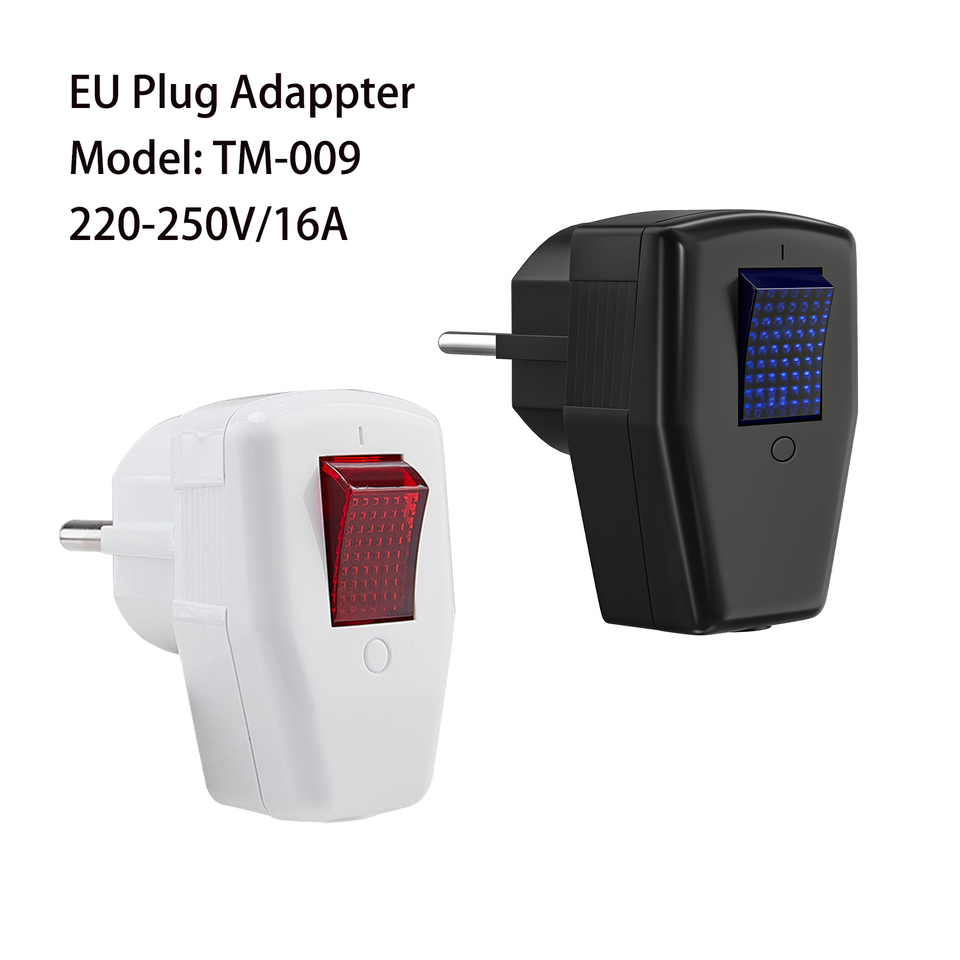  3pcs Schuko Plug Rewireable Power Plug with Switch Germany Standard 250V Electrical Schuko EU Socket Adapter Wiring Connector 