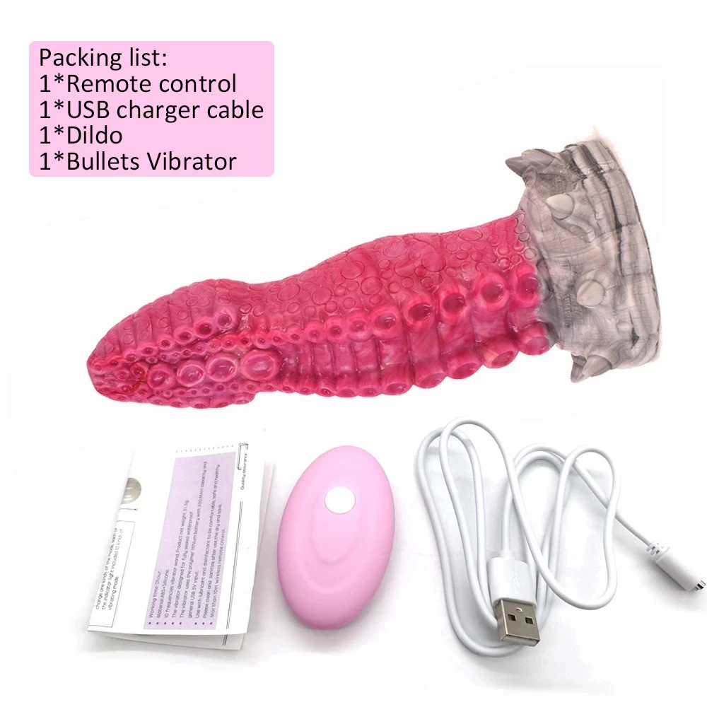 NNSX Octopus Dildo Fernbedienung Vibrierender Analplug mit Saugnapf Mehrfarbig Wasserdicht Silikon Maturbat_voghion.com