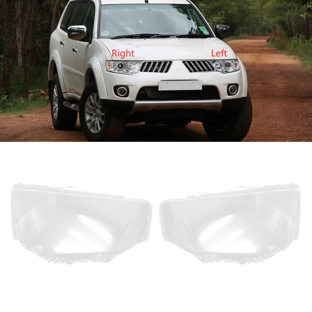

Headlight Shell Lamp Shade Transparent Lens Cover For Mitsubishi Pajero Sport 2013-2015