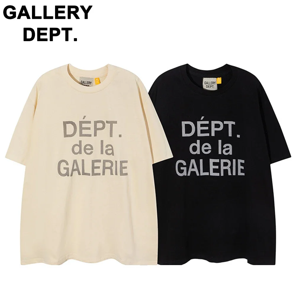 

Gallery Dept Men T-shirts Classic Letter Slogan Print Hip Hop Men's and Women's Tshirts Crewneck Casual Short Sleeve Tops Tees