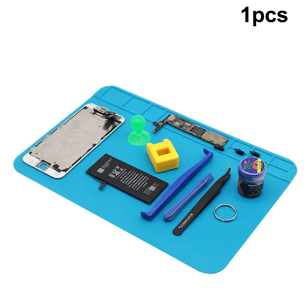 

1PCS Insulation Pad Waterproof Dustproof Silicone High Temperature Table Mat For Solder Repair Mat PC Pad Work Desk 30cmX20cm