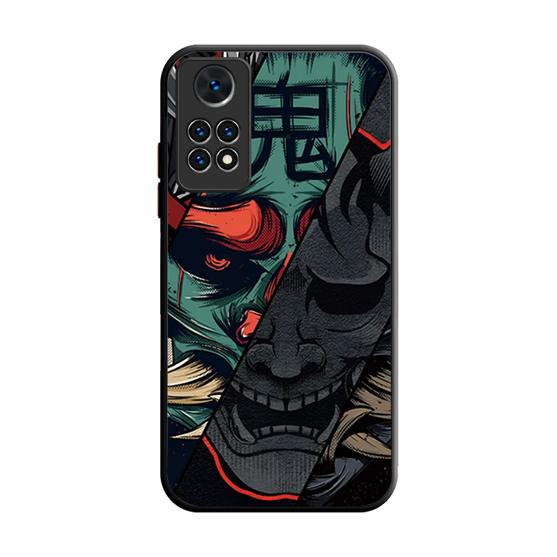 Samurai Hannya Mask Ghost Protective Phone Case Cover