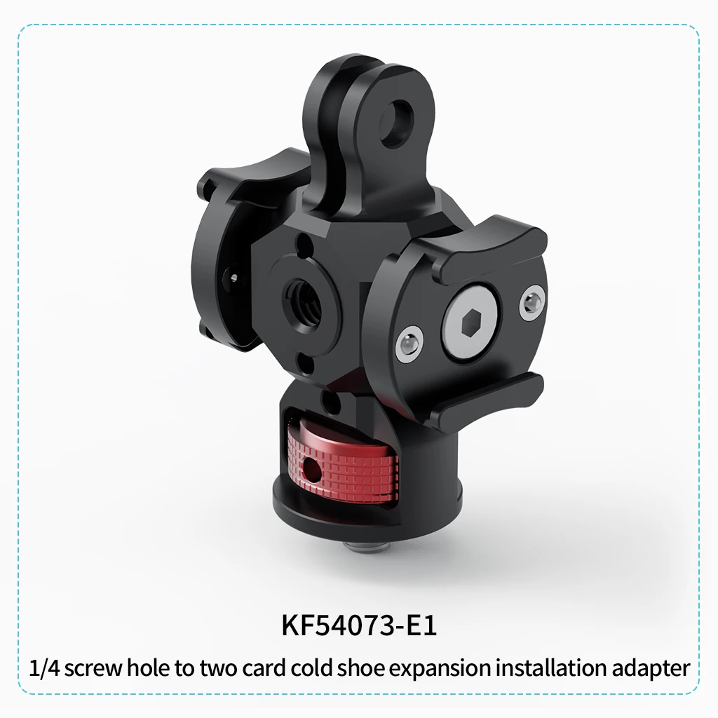 Neue Action Kamera Mount Adapter Dual Kalten Schuh Montieren Stativ Adapter 1/4 3/8 für GoPro Studio Vlog Verlängerung Halterung Zubehör – Detail 30
