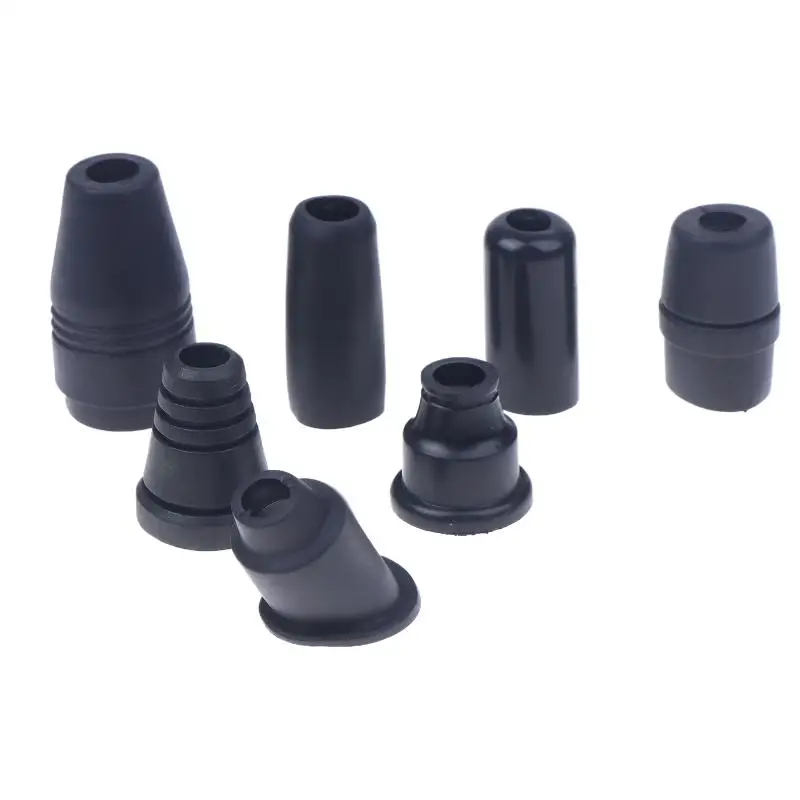 2PCS Black Motorcycle Scooter CG125 GN125 YBR125 YBR250 TTR225 GN250 Mirror Seal Dust Proof Sleeve For 125cc 150cc 250c