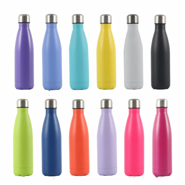 Bouteille isotherme solide avec couvercle, carafe en acier inoxydable, grande capacité, tasse à café glacé, portable, voyage, maison, cadeau d'été, 750 ml, 500ml 1