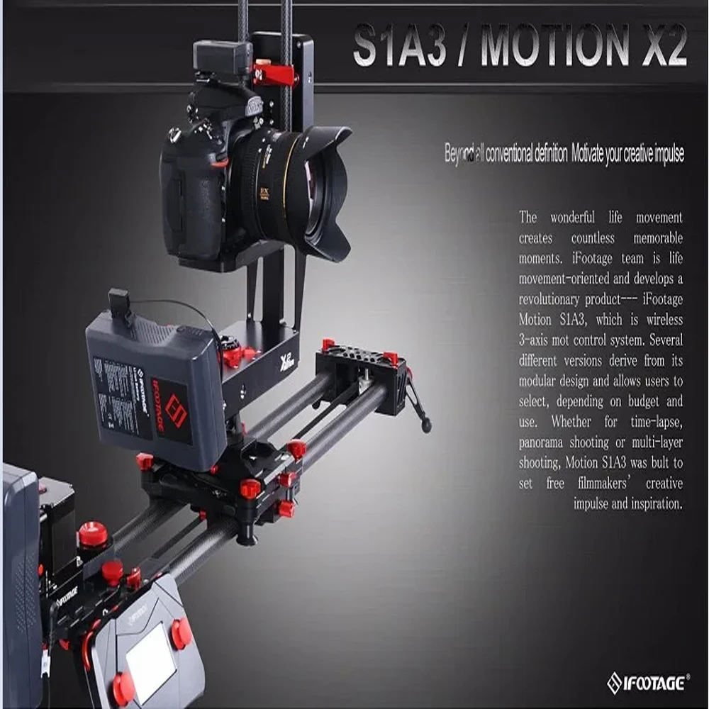 IFOOTAGE Motion S1A3 Bundle b2 Three Axes Wireless Motion Control System Motorized Camera System, Time Lapse, Stop-Motion Animat