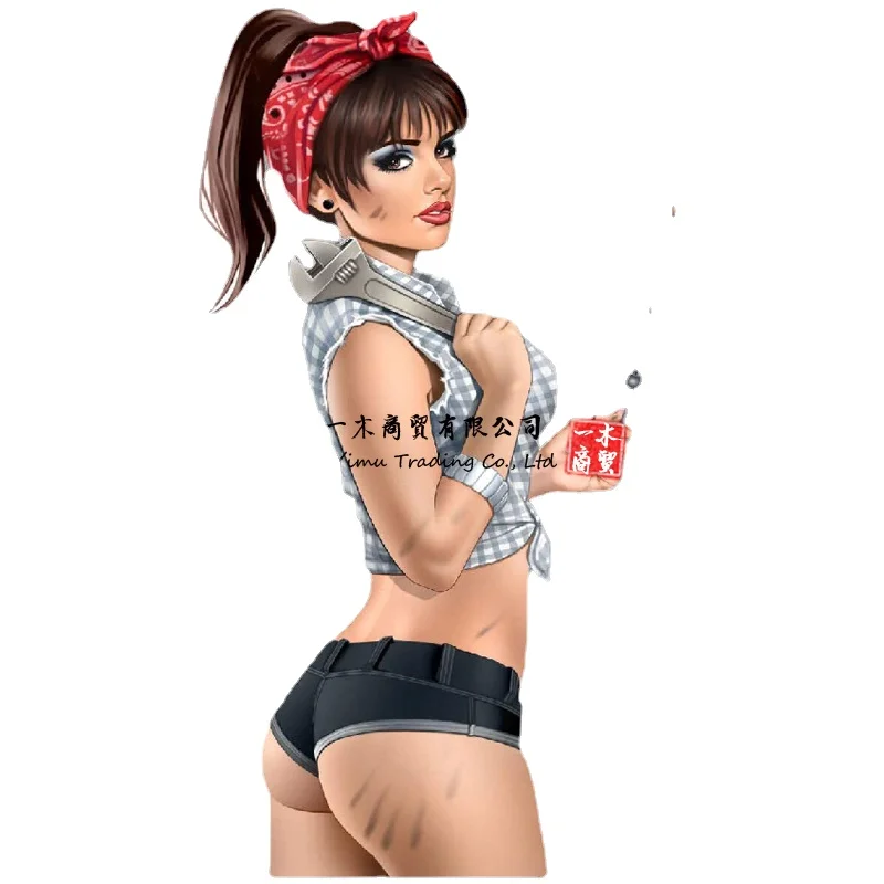 

Наклейка Pinup, наклейка для механической девочки, подходит для отвертки в штативе векстрит, наклейки прибл.