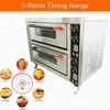INTSUPERMAI Commercial Pizza Oven Electric Oven Double Deck Convection Oven 6400W 220V Commercial Cooker 3