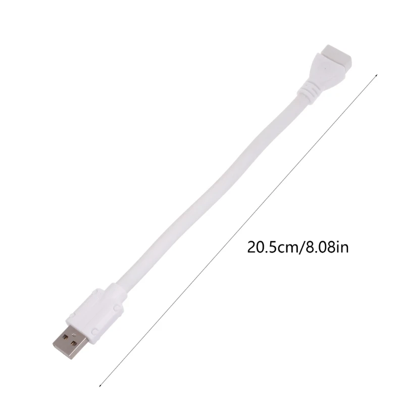 Versatile Gooseneck USB Extension Cord Wire Power Adapter Line for USB Devices
