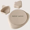 New BPA Free Baby Sucker Silicone Dining Plate Cartoon Children Dishes Plate Toddle Training Tableware Kids Feeding Bowls 3