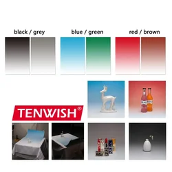 TENWISH Two-Sided 54*86cm gradual background paper water resistance Flower Food Photo Gradient Background