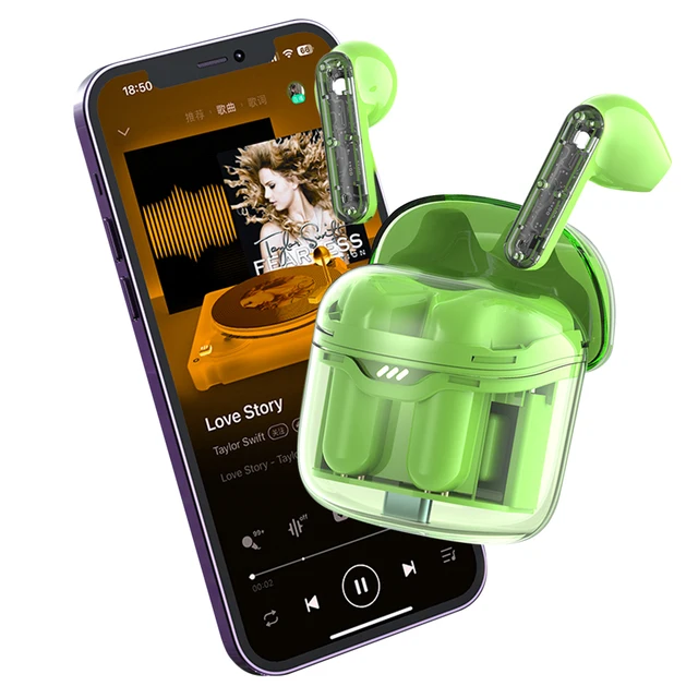 Fones de ouvido sem fio Bluetooth Fones de ouvido com estojo de carregamento Som estéreo à prova d'água Auriculares intra-auriculares para iPhone e Android 5.3 BT