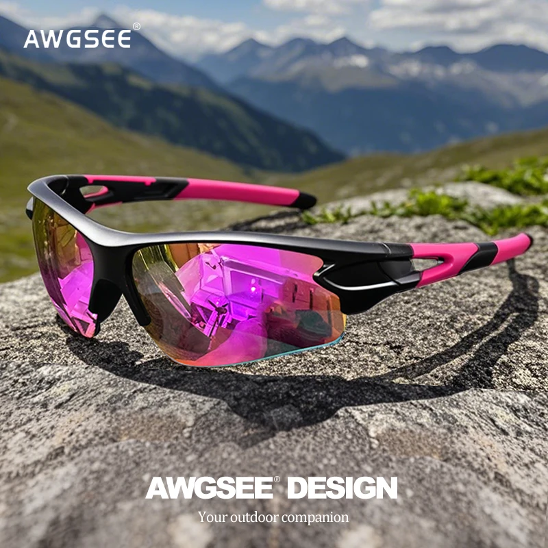 Unisex Semi-Rimless UV400 Protection Sports Sunglasses
