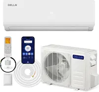 Wifi Split Air Conditioner 19 SEER2 Cools Up to 400 Sq.Ft with 0.75 Ton Heat Pump Pre-Charged and 16.4ft Installation Kits 1
