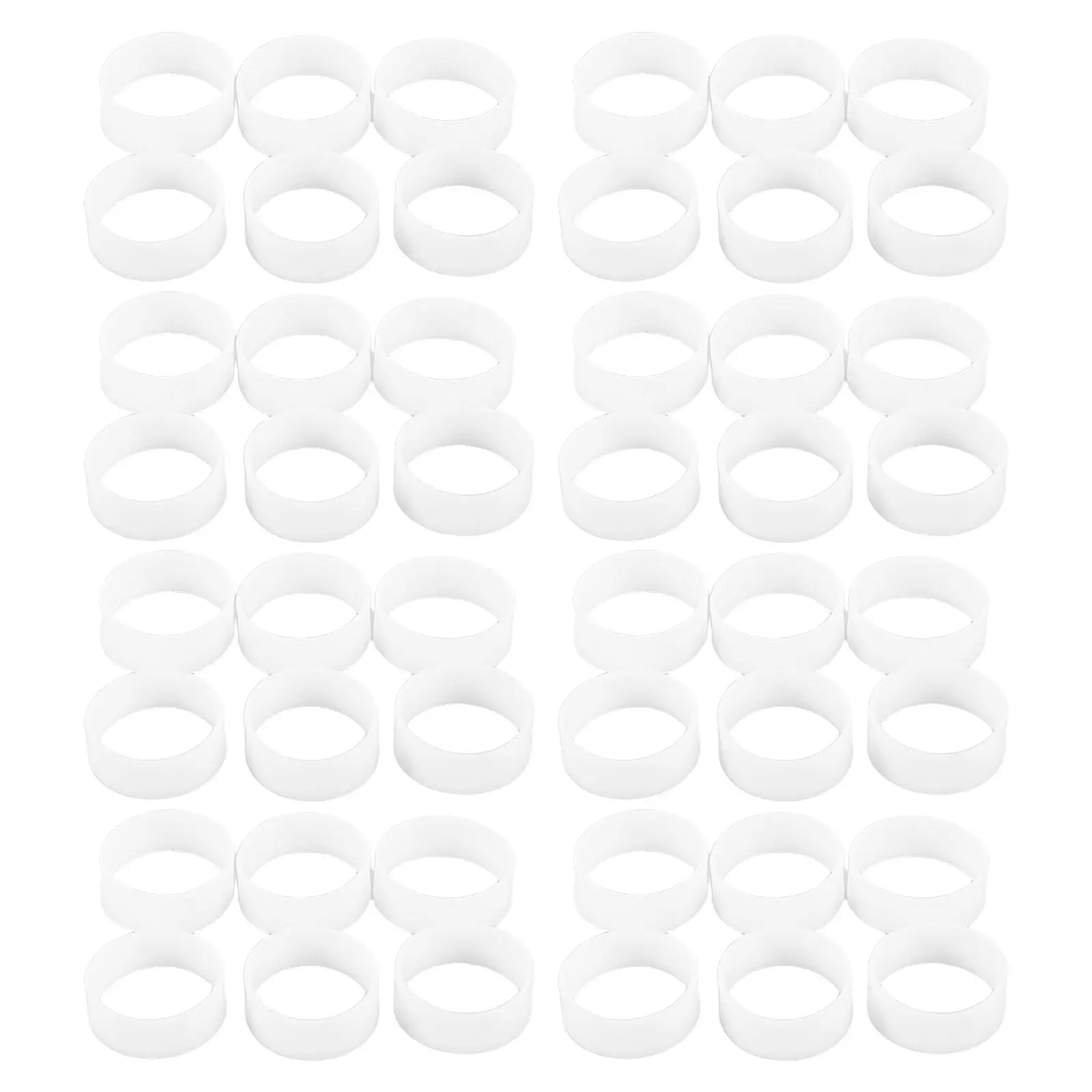 500Pcs 케이블 코일 타이 와이어 관리를 위한 실리콘 탄성 밴드 홈 오피스 데이터 라인 코드 정리 재사용 가능