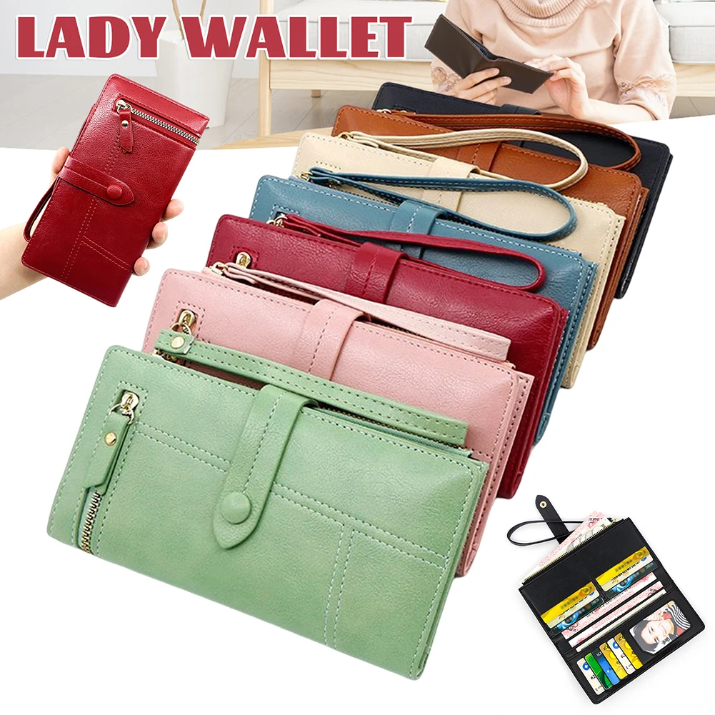 

2022 Multi-Card Coin Purse Fine Milled Quality Wallet PU Material Money Clip For Daily Life Female Cell Phone Pocket Bag Women