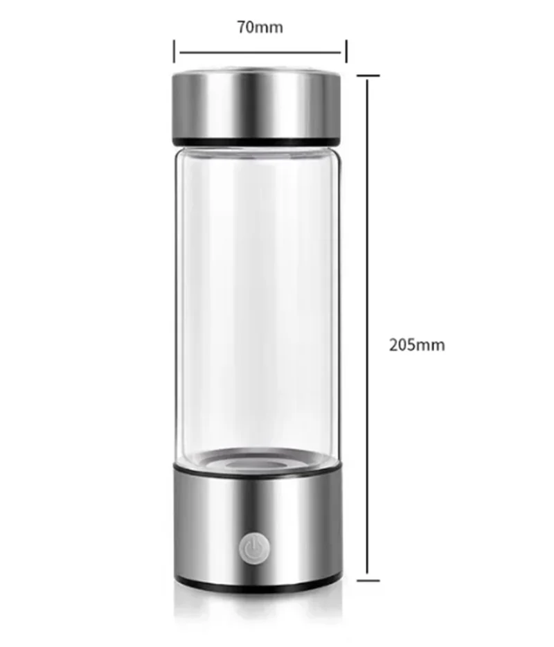 전기 풍부한 수소 물컵, 고품질 필터, 휴대용 가정용 항산화 물컵, 420ml