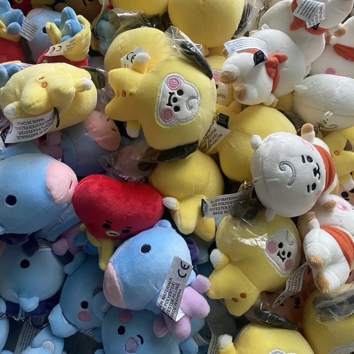 bt21 tata plush keychain