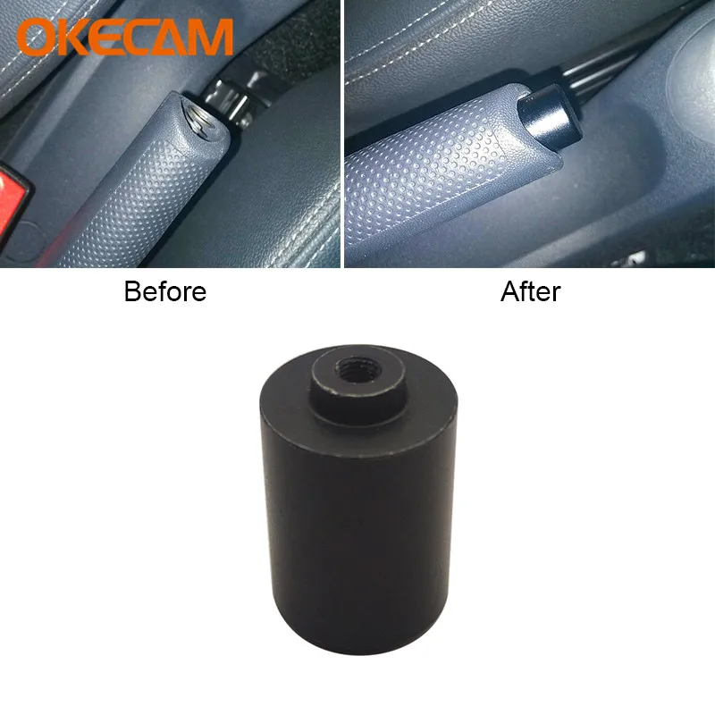 1pcs Car Handbrake Lever Parking Button Cover Chrome Decoration Shell Car Styling For Mercedes Smart 451 Fortwo 2009-2014 handbrake button cover