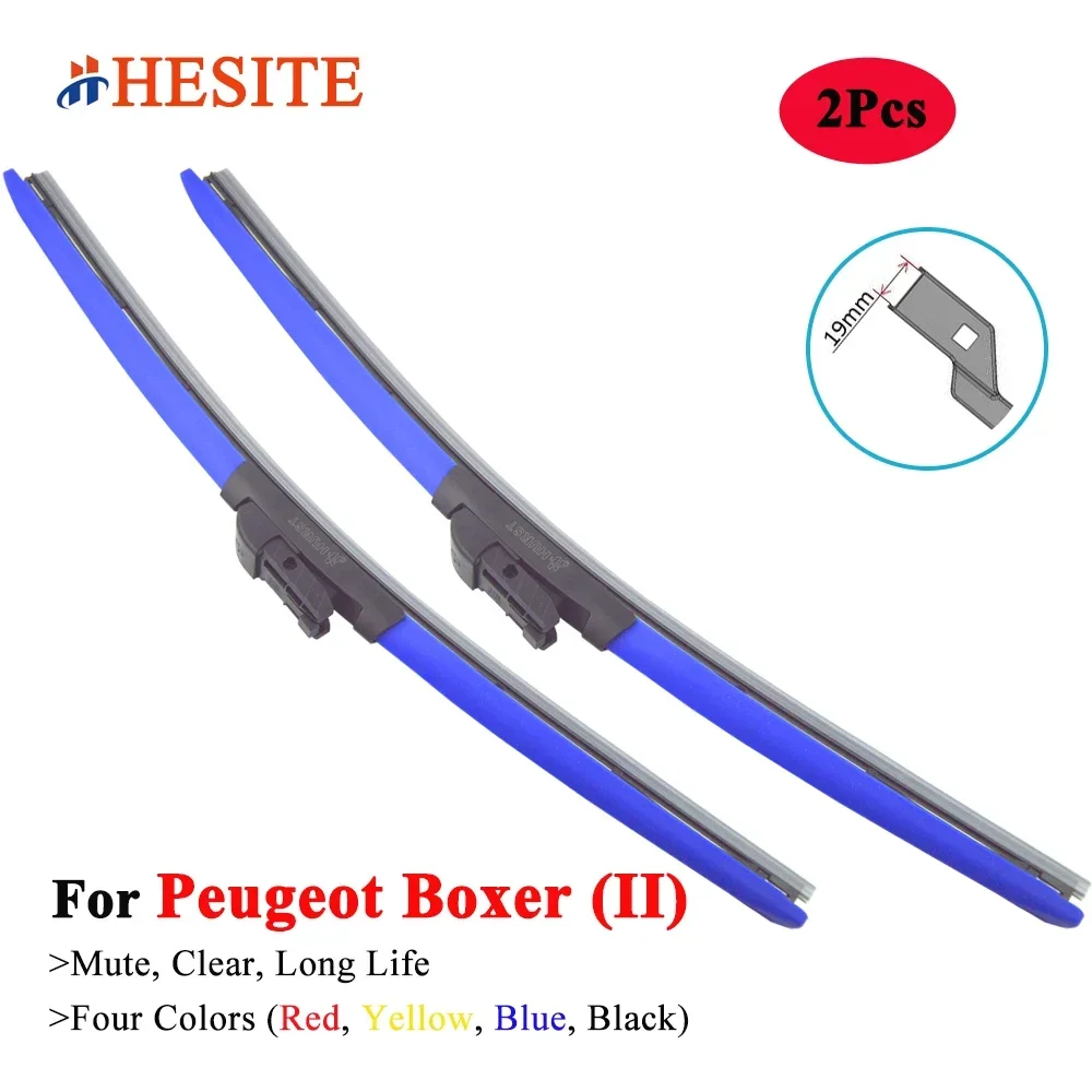 

HESITE Colorful Windshield Wiper Blade For Peugeot Boxer Manager 244 Cargo Van 2006 2009 2010 2014 2016 2018 2019 2020 2021 2022