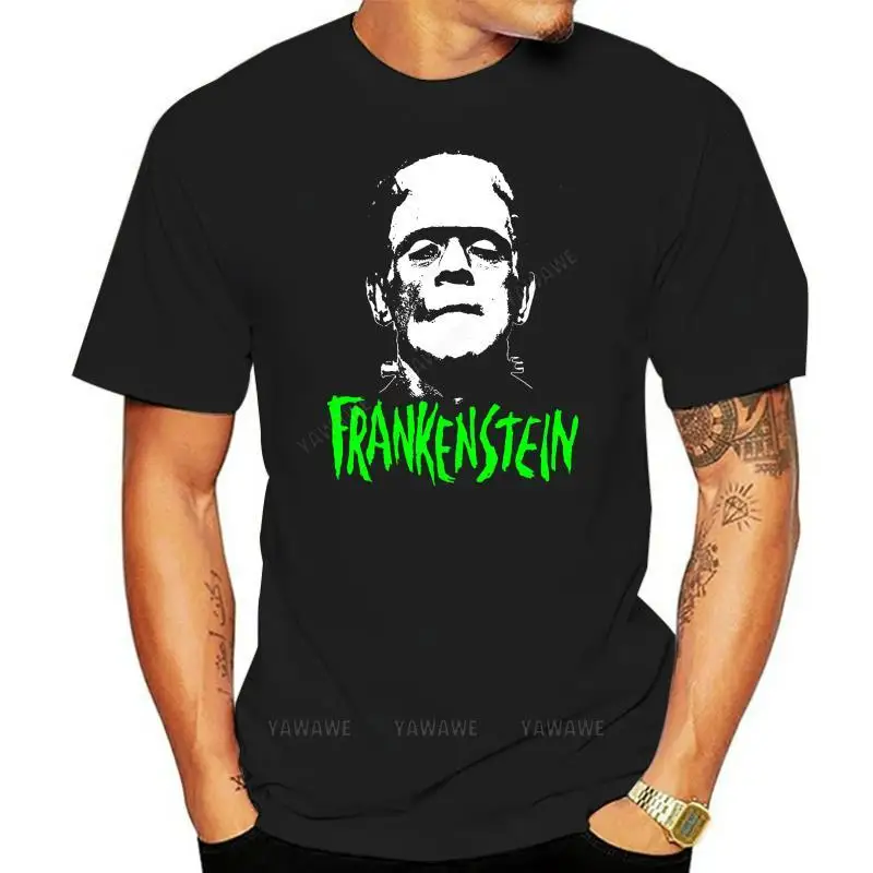 

New Frankenstein Horror Death Scarry 3D Printed Men Cotton Tee Tops High Quality O-Neck Short Sleeve Adult t shirt O-neck tees