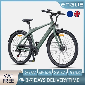 Bicicletta Elettrica ENGWE N1 AIR Batteria 36V 10Ah, Motore 250W, Autonomia 75km, Telaio in Fibra di Carbonio, Pneumatici 700*38C, Freni Idraulici/a Disco