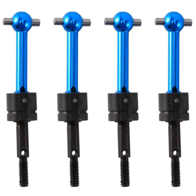 4 Pcs Albero Di Trasmissione Universale In Metallo Cvd 53792 Per Tamiya Tt-01 Tt01 Tt-02 Tt02 Ta04 1/10 Parti Di Aggiornamento Per Auto Rc