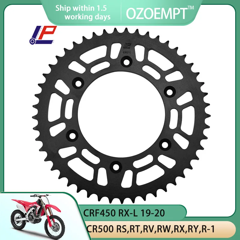 

OZOEMPT 520-49T Motorcycle Rear Sprocket Apply to CRF450 RX-L,M,N,P CR500 RS,RT,RV,RW,RX,RY,R-1 95-01