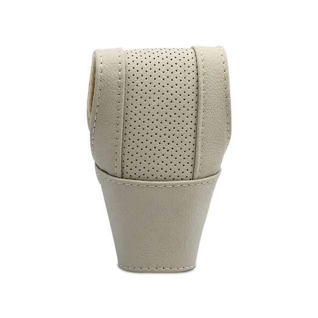 Premium Leather Gear Shift Knob Protective Cover - Anti-Slip & Durable Design