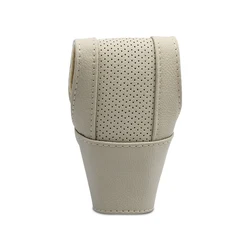 Premium Leather Gear Shift Knob Protective Cover - Anti - Slip & Durable Design (B)