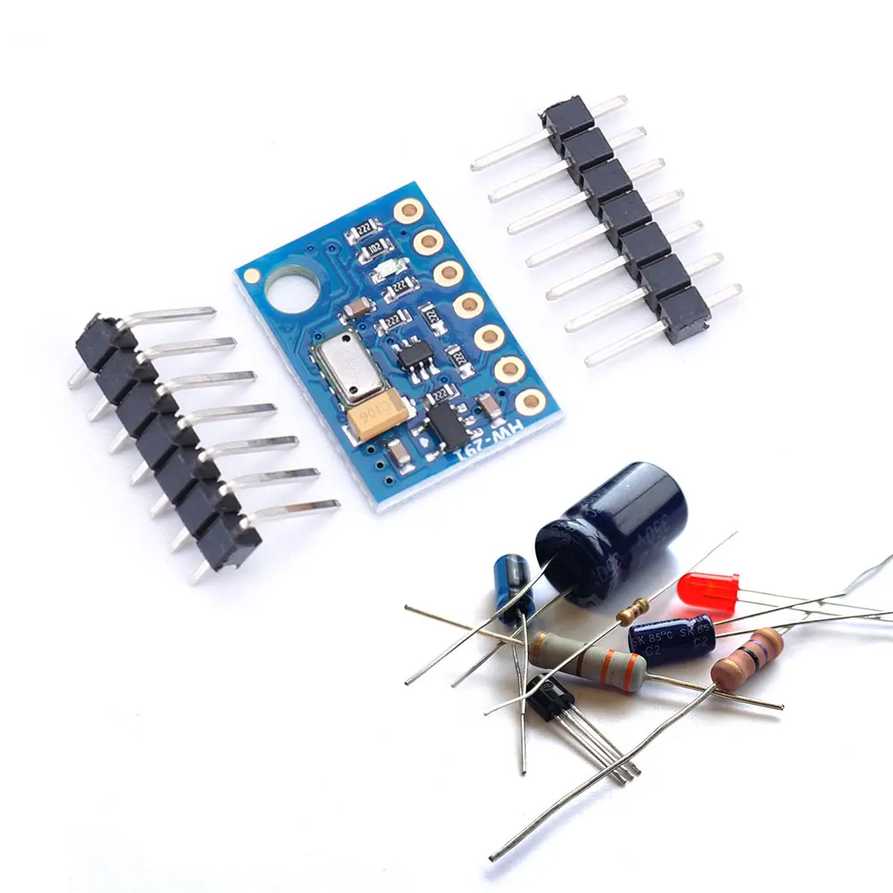 MS5607 Gas Pressure Sensor Module High Precision Atmospheric Pressure Module I2C/SPI 3-5V Height Sensor Module for Arduino