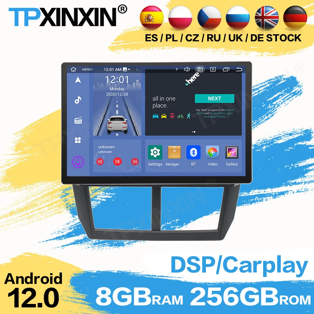 

Стереоприемник для автомобиля, 13,3 дюйма, Android, для Subaru Forester 2008, 2009, 2010, 2011, 2012, GPS-навигация