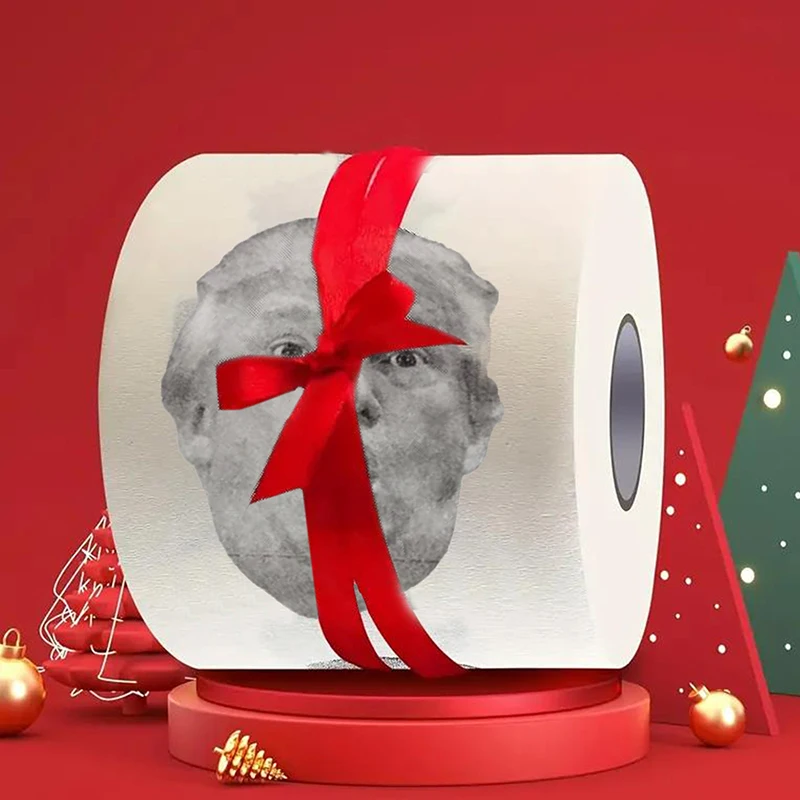 Interesting President Printing Toilet Paper Novelty Bathroom Tissue Political Gimmick Presenting Kitchen Toilet Paper