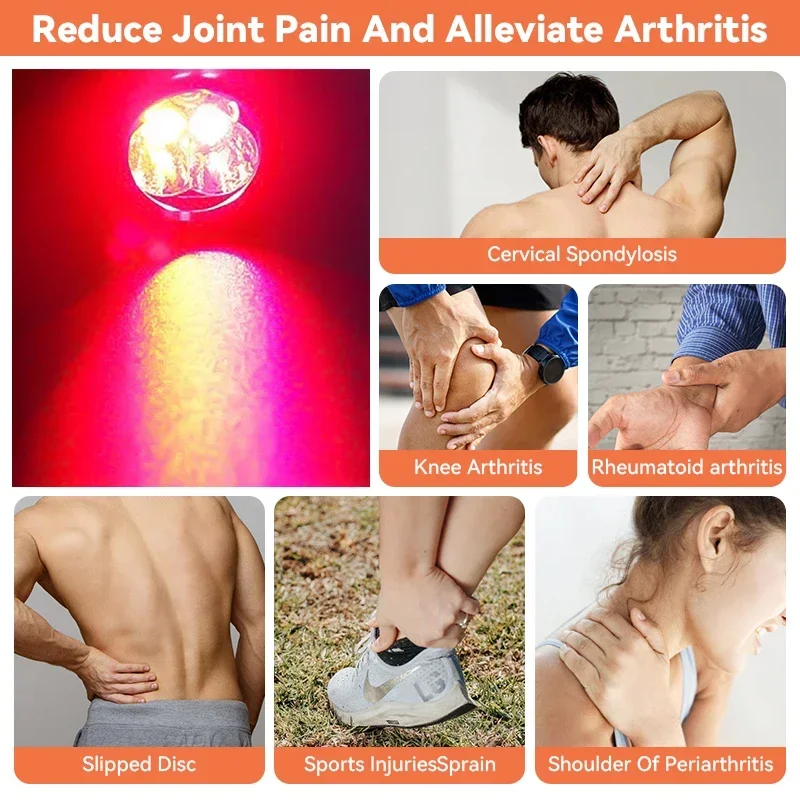 Led Flashlight Anti Inflammatory Pain Relief Red Light Therapy Muscle Pain Infrared Lamp Led Therapy Skin Care