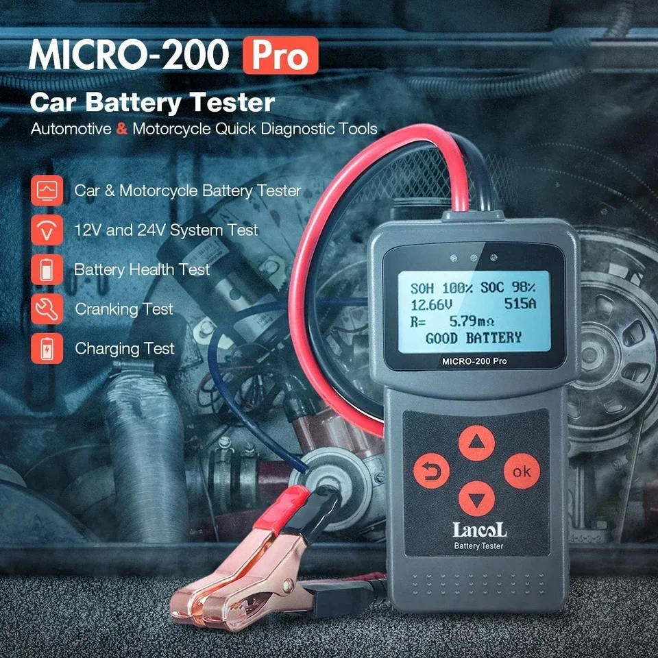 차량 관리에 필수적인 Lancol Micro200Pro 12V 배터리 용량 테스터