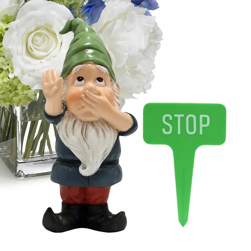 

Garden Gnome Outdoor Decor Gnome Garden Statue Resin Desktop Lawn Ornament Weather Resistant Durable Garden Decor Yard Sculpture
