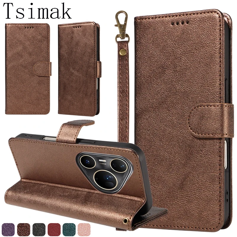 Luxurious Leather RFID Anti-Theft Flip Wallet Case