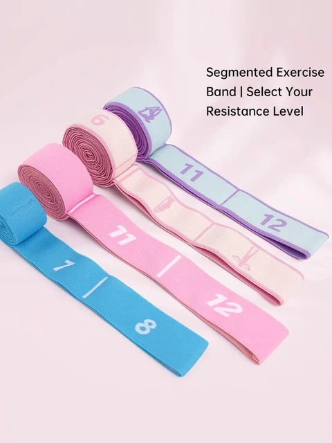 Kids Dance Stretch Band, 8/10/12-Segment Ballet Practice Elastic Band for Children, Latin Jazz Stretching Resistance Training 2