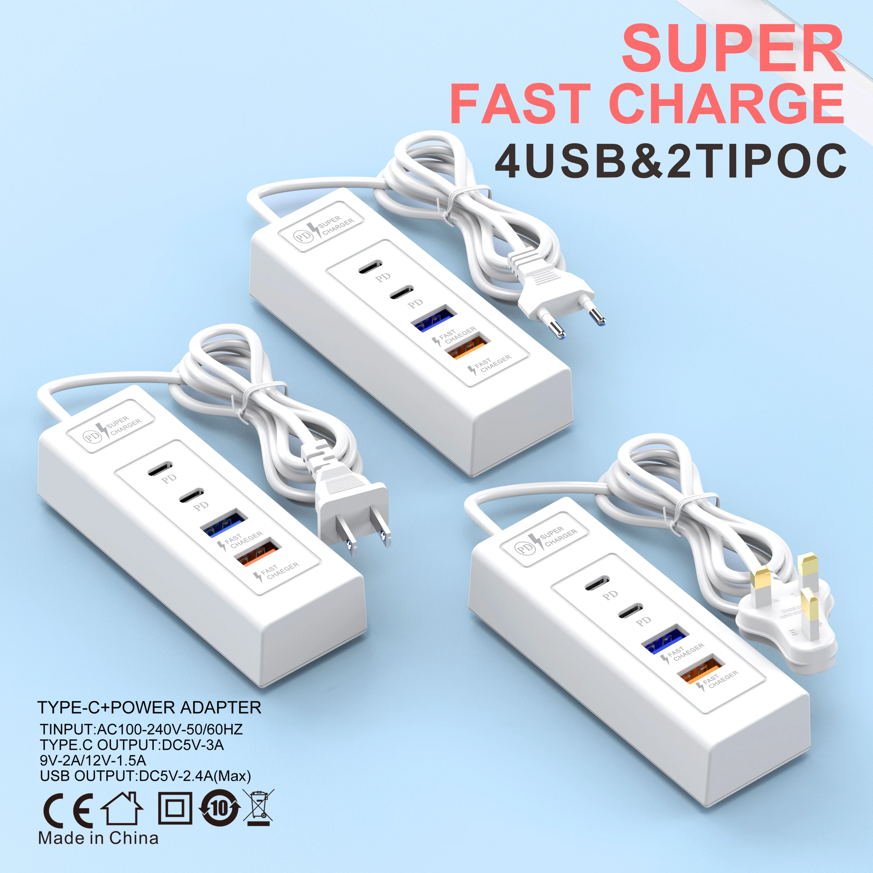 Multiport USB Charger 15W PD Type C Fast Charge Quick Wall Chargers USB Hub Adapter Mobile Phone EU US Plug USB Type C Charger BEST SELLERS Multiport USB Charger 15W PD Type C Fast Charge Quick Wall Chargers USB Hub Adapter Mobile Phone EU US Plug USB Type C Charger BEST SELLERS