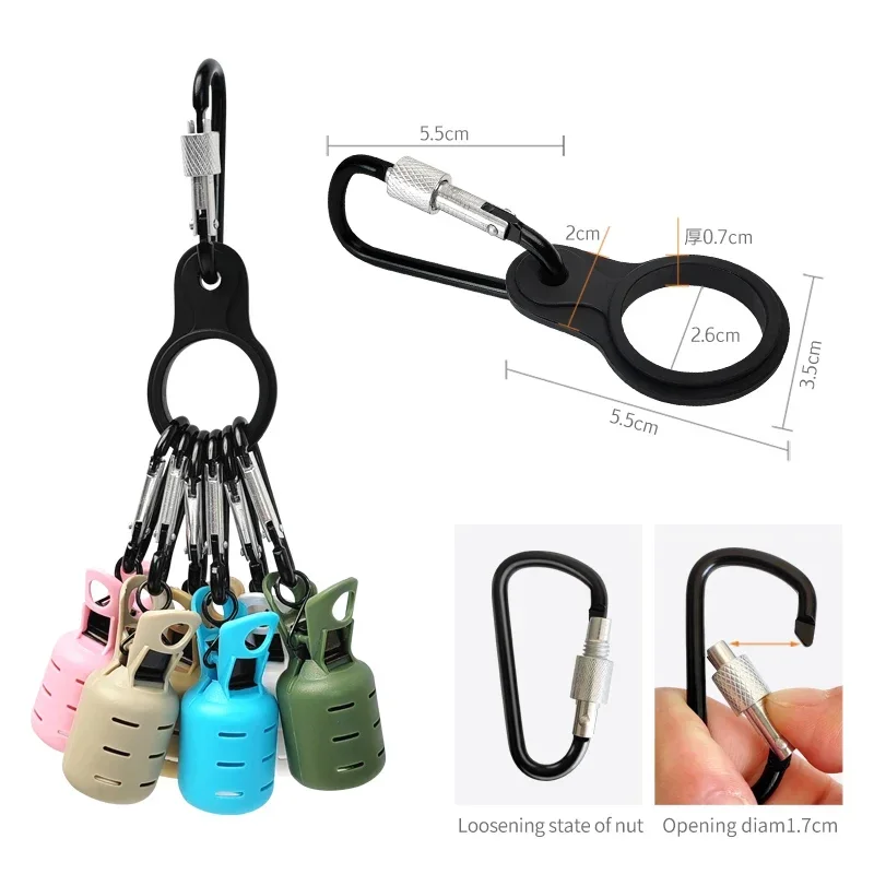New Squid Jig Bait Protector Kit 6pcs Webfoot Octopus Egi Hooks Cover Cuttlefish Umbrella Lure Cap with Carabiner Fishing Tackle