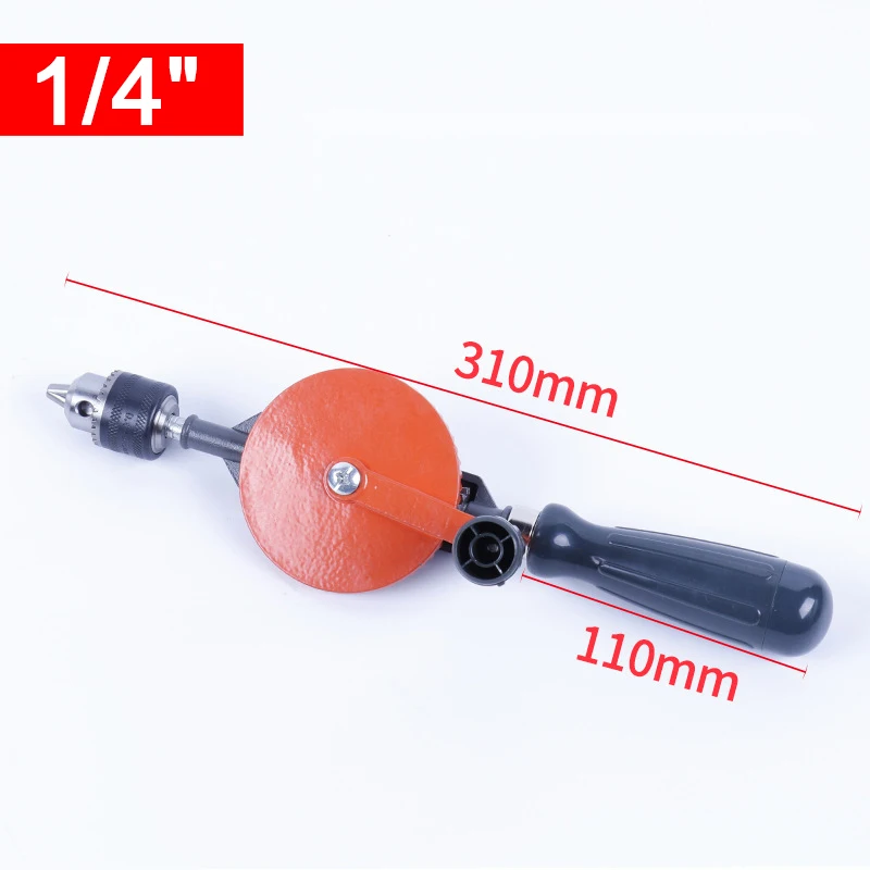 3/8" Portable Hand Crank Drill Mini Manual Drill With Double - View #5